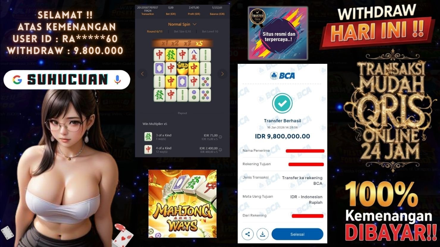 SUHUCUAN JACKPOT SLOT MAHJONG WAYS